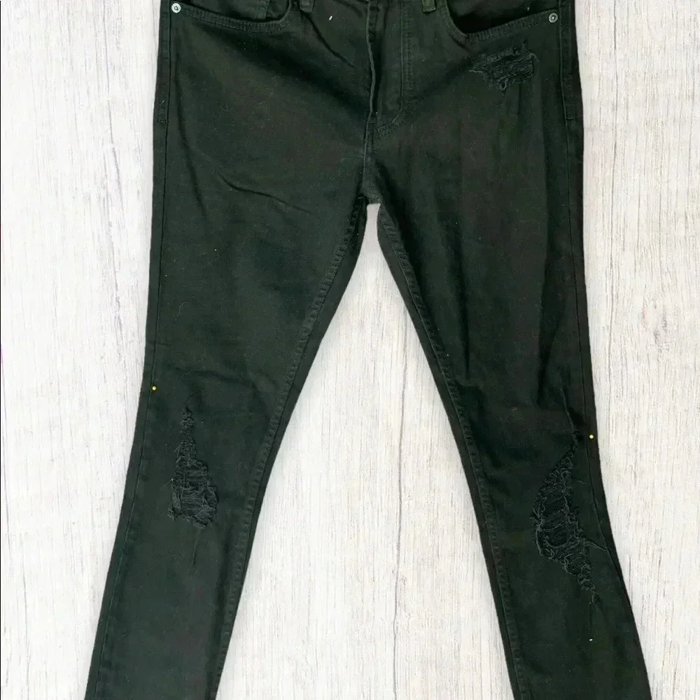 BLANKNYC Black Denim‎ Jeans Sz 31 Preppy Quiet Luxury Whimsigoth